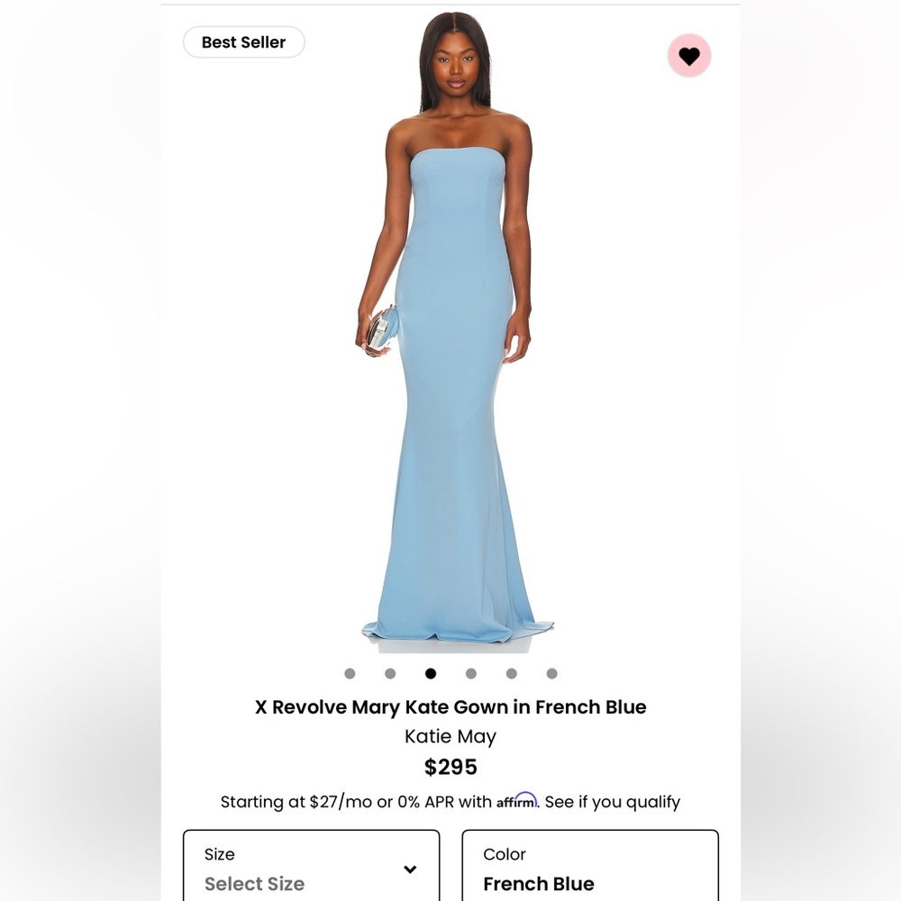 Katie May French Blue Evening Dress